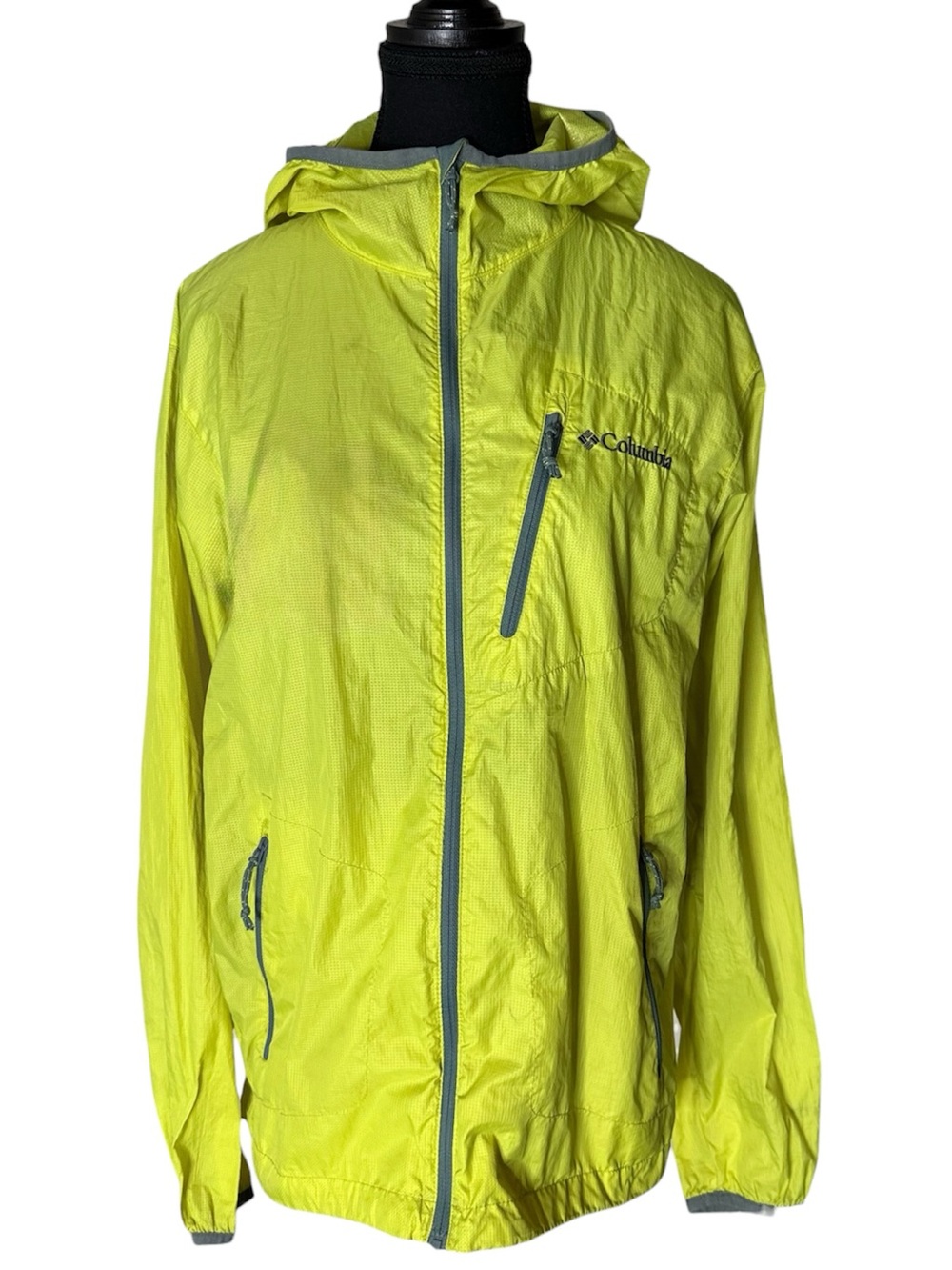 COLUMBIA Men’s Omni Heat Omni Shield Windbreaker Shell Lime Green Medium